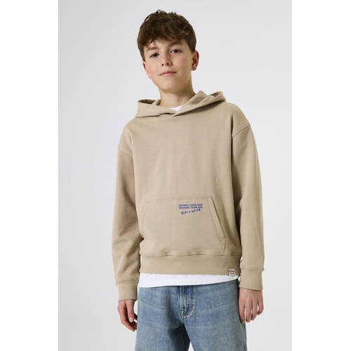 Garcia hoodie met backprint beige afbeelding