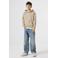 Garcia hoodie met backprint beige