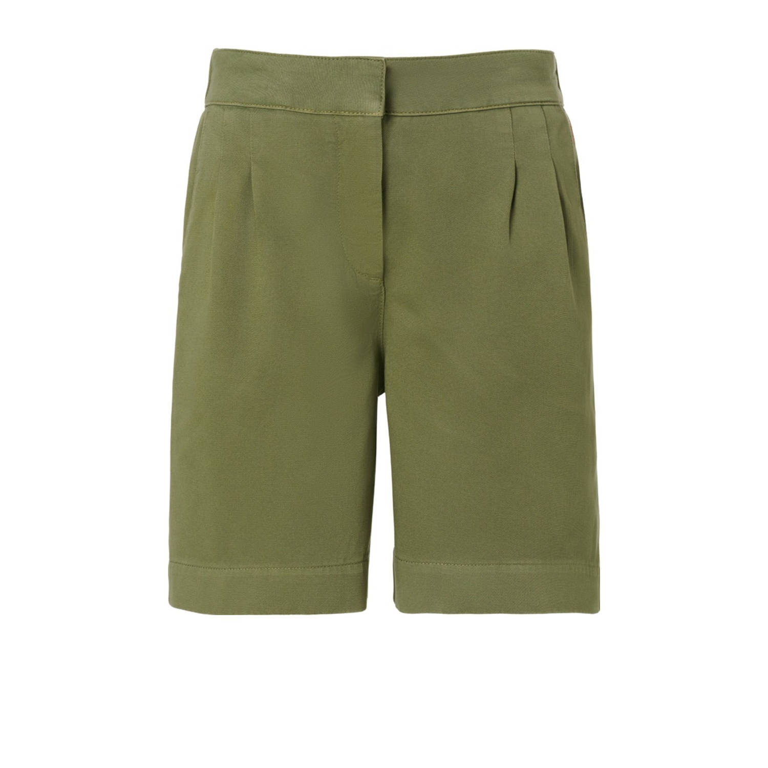 Mart Visser straight regular waist casual short olijfgroen