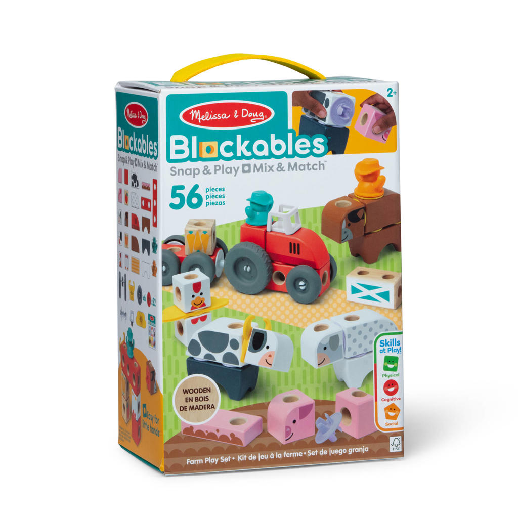 Melissa & Doug Blockables Boerderijspeelset