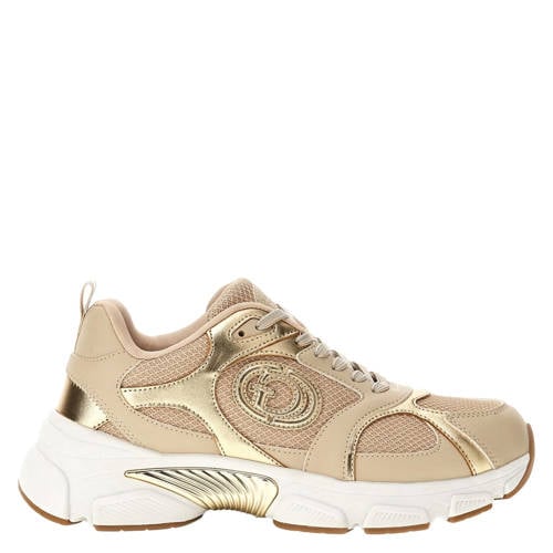 GUESS Ibitha chunky sneakers beige/goud afbeelding