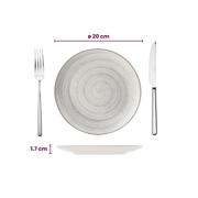 thumbnail: Cosy & Trendy Ontbijtborden / Dessertborden - Sintra Dusty Blue ø 20 cm - 4 Stuks