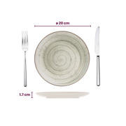 thumbnail: Cosy & Trendy Ontbijtborden / Dessertborden - Sintra Ivy Green ø 20 cm - 4 Stuks