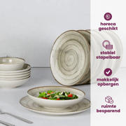 thumbnail: Cosy & Trendy Ontbijtborden / Dessertborden - Sintra Ivy Green ø 20 cm - 4 Stuks