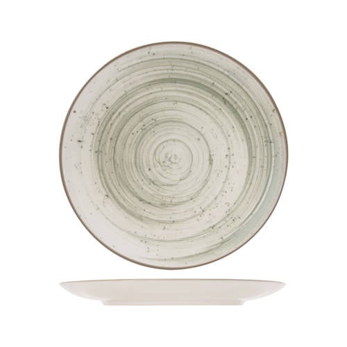 Cosy & Trendy Ontbijtbord Sintra Ivy Green ø 20 cm - 4 Stuks afbeelding