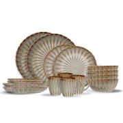 thumbnail: Cosy & Trendy Serviesset Astera Pearl 16-delig / 4 personen - 4 dinerborden, 4 ontbijtborden, 4 kommen en 4 mokken