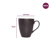 thumbnail: Cosy & Trendy Mokken / Bekers - Laguna Blue Grey - 450 ml - 4 Stuks