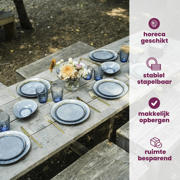 thumbnail: Cosy & Trendy Mokken / Bekers - Laguna Blue Grey - 450 ml - 4 Stuks