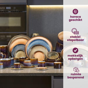 Kleine Kom Quintana Blue ø 14 cm - 4 Stuks 