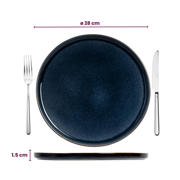 thumbnail: Cosy & Trendy Dinerborden Quintana Blue ø 28 cm - 4 Stuks