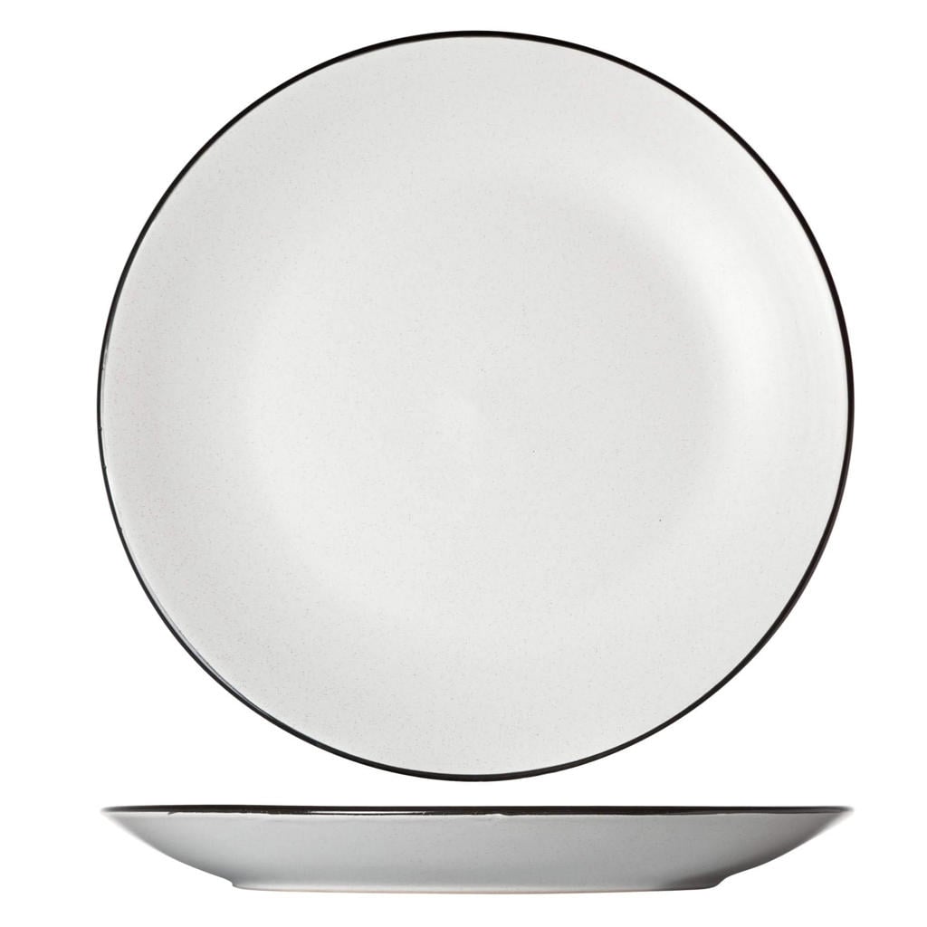 Cosy & Trendy Dinerborden Speckle Wit ø 27 cm - 6 stuks