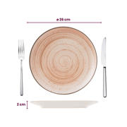 thumbnail: Cosy & Trendy Dinerborden Sintra Terracotta ø 26 cm - 4 Stuks