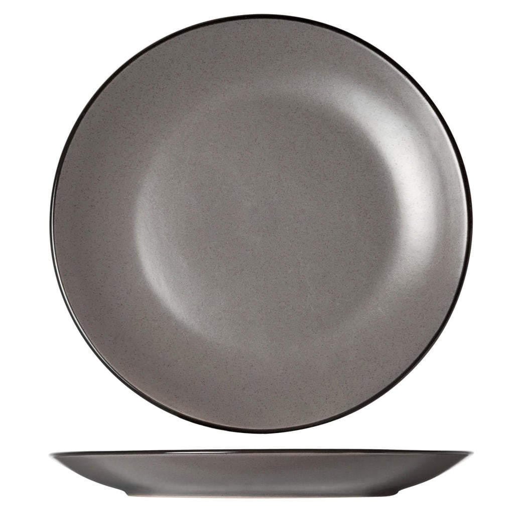Cosy & Trendy Dinerborden Speckle Grijs - ø 27 cm - 6 stuks