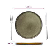thumbnail: Cosy & Trendy Ontbijtborden / Dessertborden - Quintana Green ø 22 cm - 4 Stuks