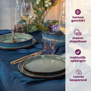 thumbnail: Cosy & Trendy Ontbijtborden / Dessertborden - Quintana Green ø 22 cm - 4 Stuks