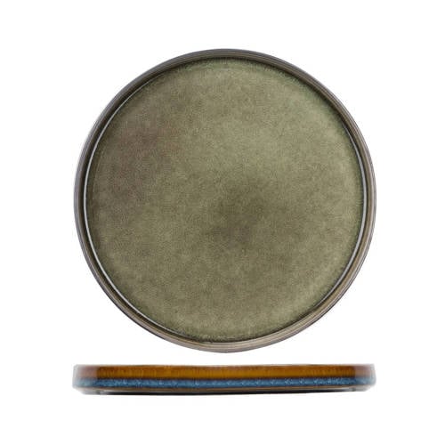 Cosy & Trendy Ontbijtbord Quintana Green ø 22 cm - 4 Stuks afbeelding