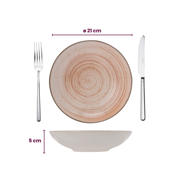 thumbnail: Cosy & Trendy Diepe Borden / Pastaborden Sintra Terracotta ø 21 cm - 4 Stuks
