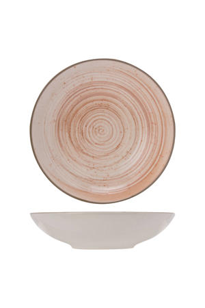 Diepe Borden / Pastaborden Sintra Terracotta ø 21 cm - 4 Stuks