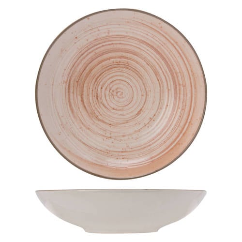 Cosy & Trendy Diep Bord Sintra Terracotta ø 21 cm - 4 Stuks afbeelding