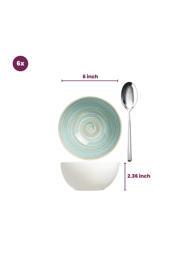 thumbnail: Cosy & Trendy Soepkommen Turbolino Blauw ø 15 cm - 6 stuks / 500 ml - 6 stuks