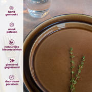 thumbnail: Cosy & Trendy Dinerborden Quintana Amber ø 28 cm - 4 Stuks