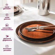 thumbnail: Cosy & Trendy Dinerborden Quintana Amber ø 28 cm - 4 Stuks