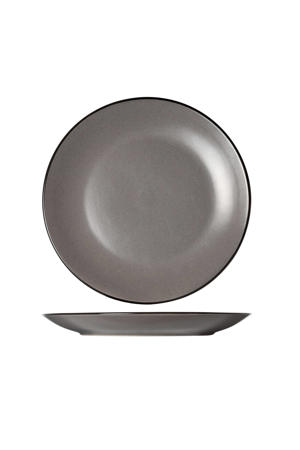 Ontbijtborden - Dessertborden - Speckle Grijs - ø 19.5 cm - 6 stuks