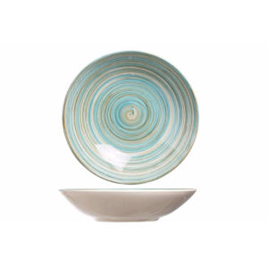 Diepe Borden / Pastaborden Turbolino Blauw ø 21 cm - 6 stuks