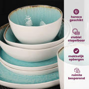 thumbnail: Cosy & Trendy Ontbijtborden / Dessertborden - Laguna Azzurro ø 22 cm - 4 Stuks