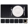 Cookinglife 6 Placemats + 6 Onderzetters - Vegan leer - Zwart