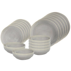 Cookinglife Serviesset Nola Taupe reactive glaze 18-delig / 6 personen 