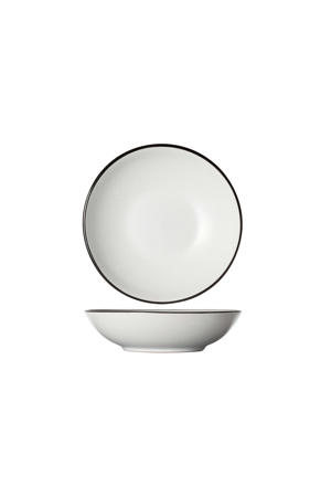 Diepe Borden / Pastaborden Speckle Wit ø 20 cm - 6 stuks