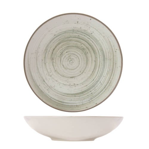 Cosy & Trendy Diep Bord Sintra Ivy Green ø 21 cm - 4 Stuks afbeelding