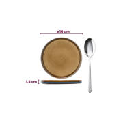 thumbnail: Cosy & Trendy Gebaksbordjes / Kleine Bordjes Quintana Amber ø 14 cm - 4 Stuks