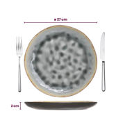 thumbnail: Cosy & Trendy Dinerborden Laguna Blue Grey ø 27 cm - 4 Stuks