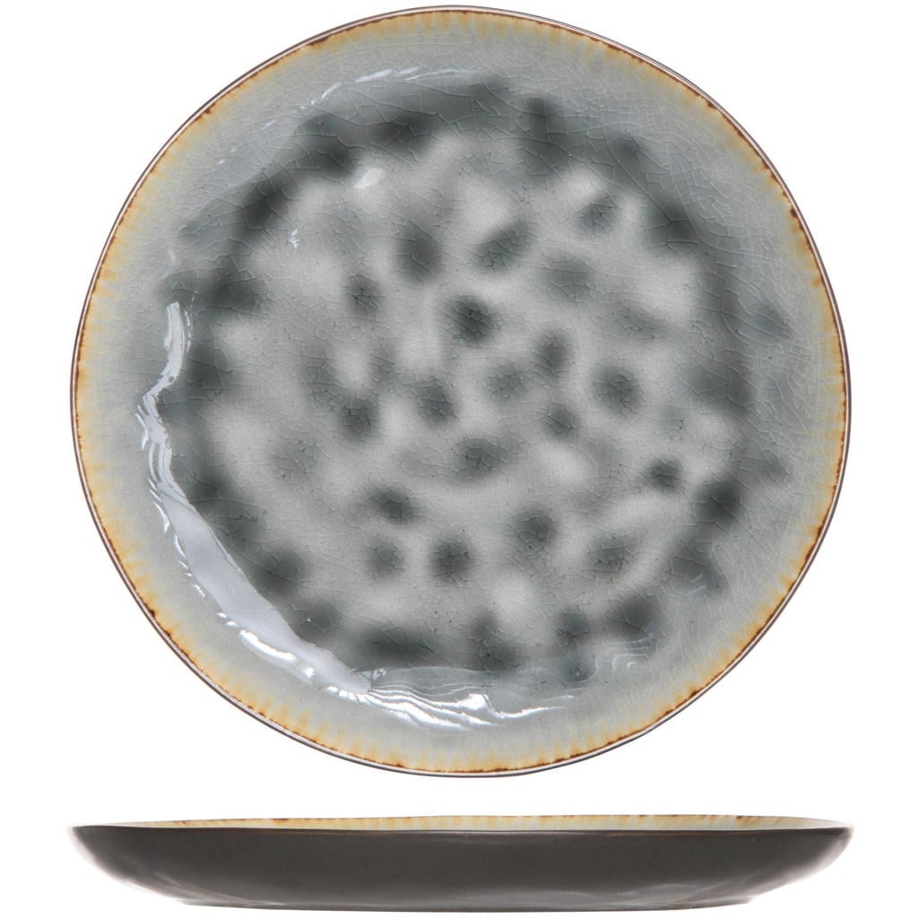 Cosy & Trendy Dinerborden Laguna Blue Grey ø 27 cm - 4 Stuks