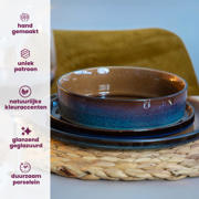 thumbnail: Cosy & Trendy Diepe Borden / Pastaborden - Quintana Amber ø 20 cm / H 5.2 cm - 4 Stuks