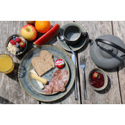 thumbnail: Cosy & Trendy Ontbijtbord Laguna Blue Grey 20 x 16 cm - 4 Stuks