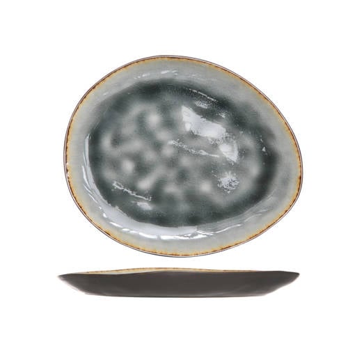 Cosy & Trendy Ontbijtbord Laguna Blue Grey 20 x 16 cm - 4 Stuks afbeelding
