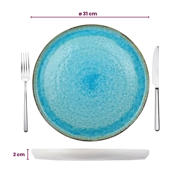 thumbnail: Cosy & Trendy Onderbord Laguna Azzurro ø 31 cm - 4 Stuks