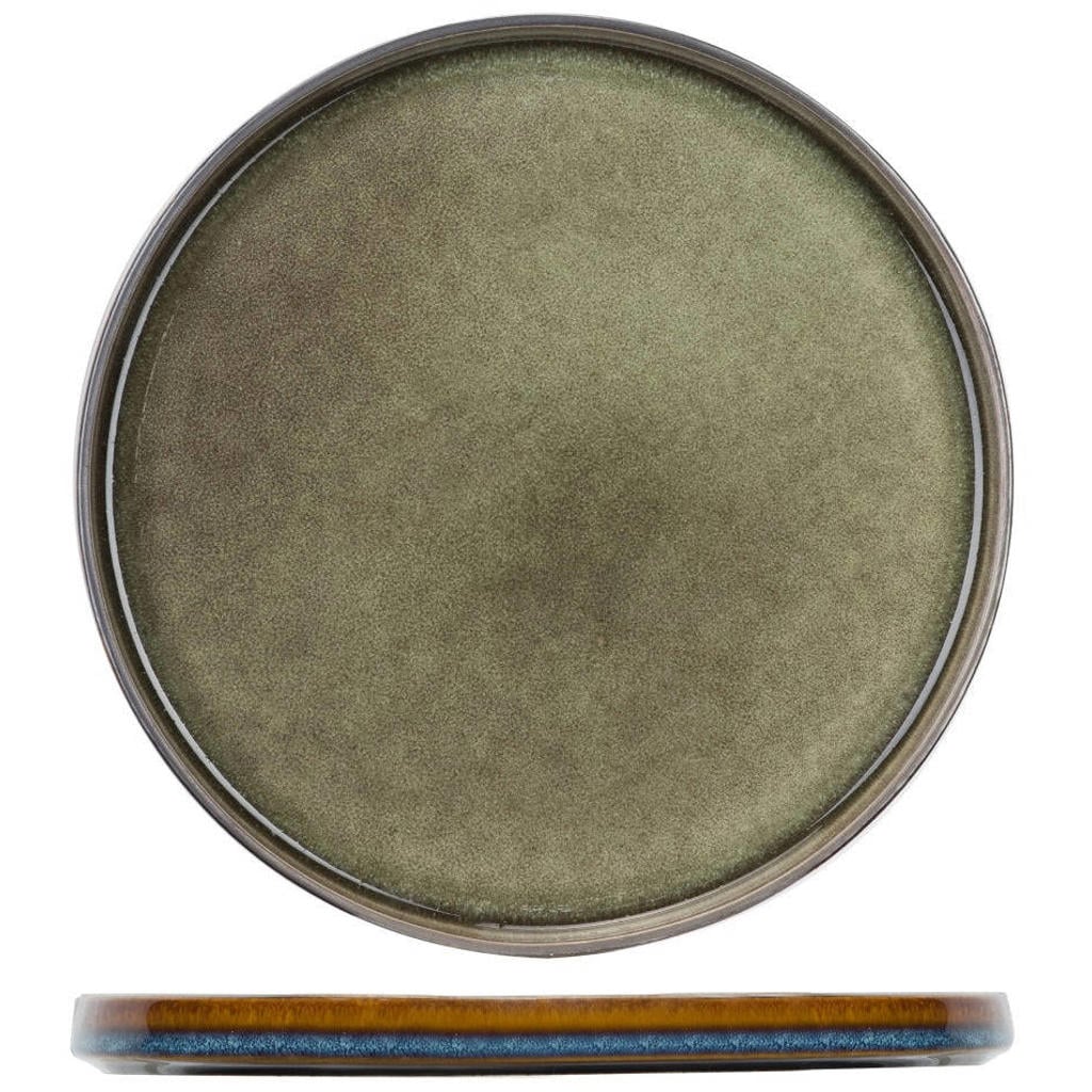 Cosy & Trendy Dinerborden Quintana Green ø 28 cm - 4 Stuks