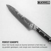 thumbnail: Blackwell Koksmes Japanse stijl - 67 lagen damaststaal - VG10 - 20 cm