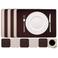 Cookinglife 6 Placemats + 6 Onderzetters Rechthoek - Bruin Zand