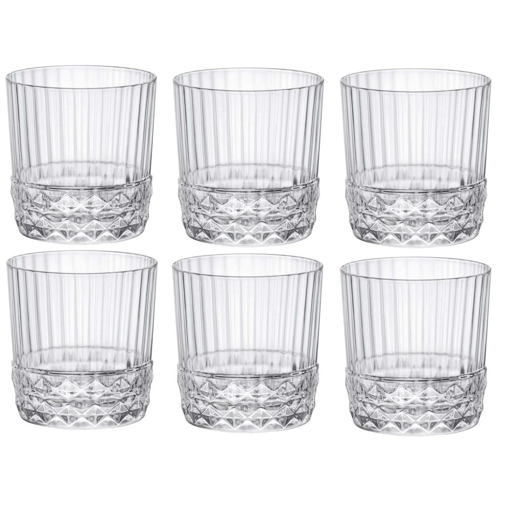 Bormioli Rocco Cocktailglazen / Whiskey Glazen / Waterglazen America 20's - 380 ml - 6 stuks