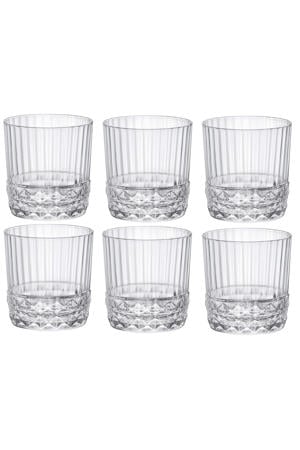 Cocktailglazen / Whiskey Glazen / Waterglazen America 20's - 380 ml - 6 stuks