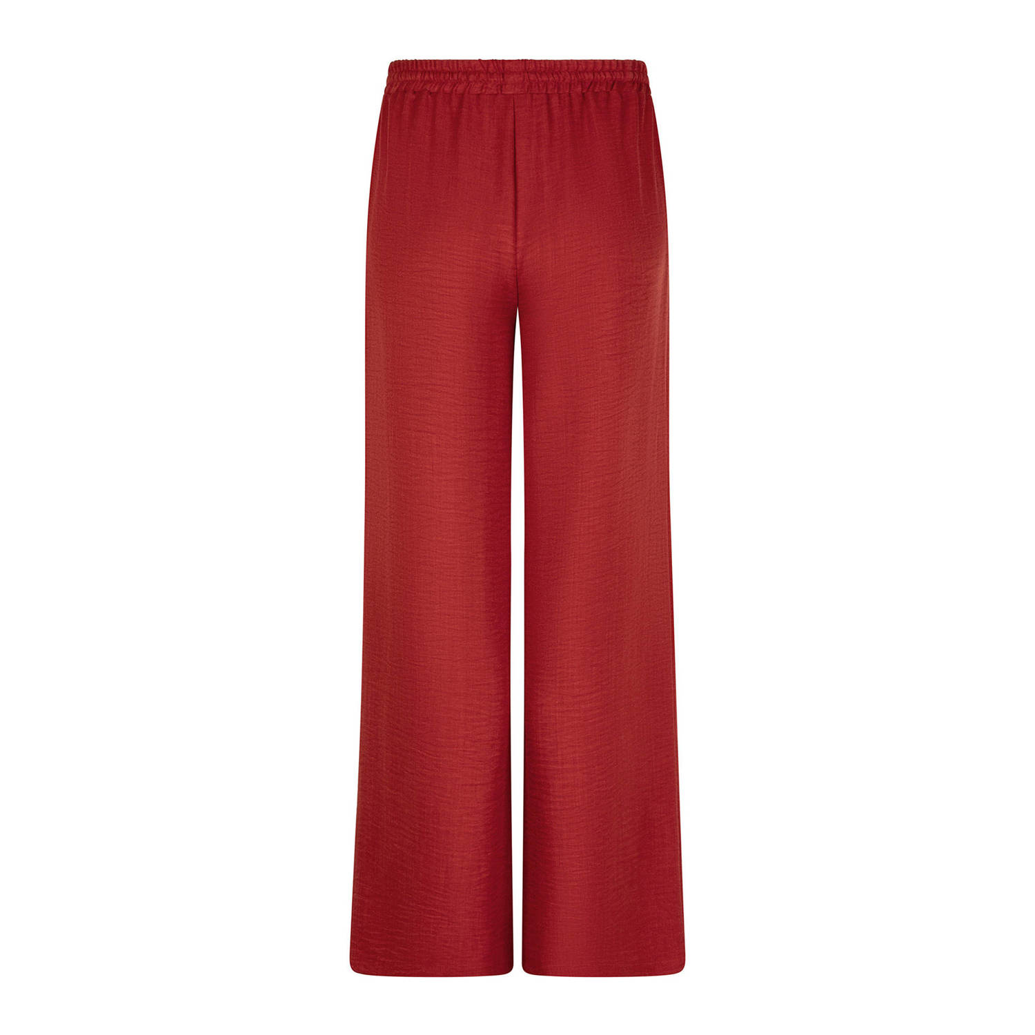 Ydence wide leg regular waist broek rood