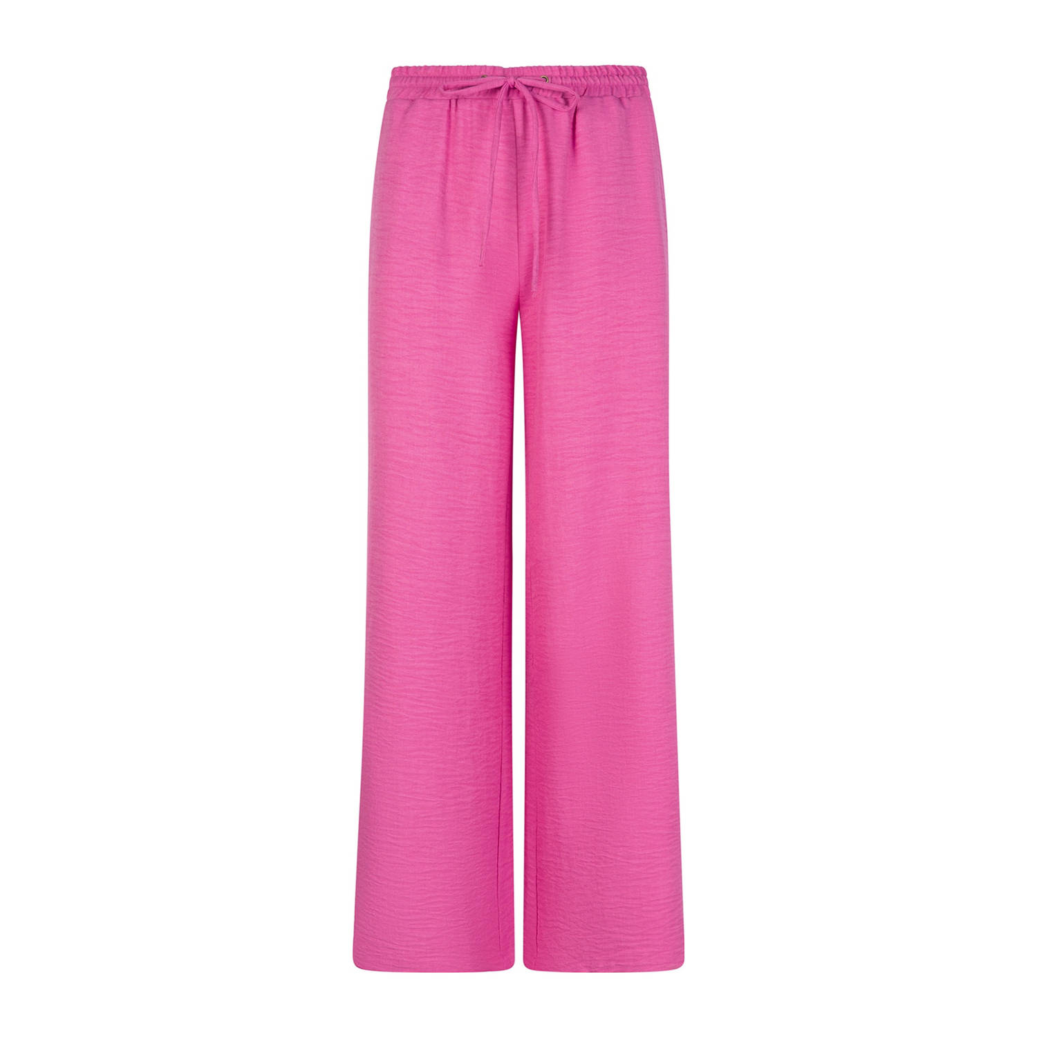 Ydence wide leg regular waist broek roze