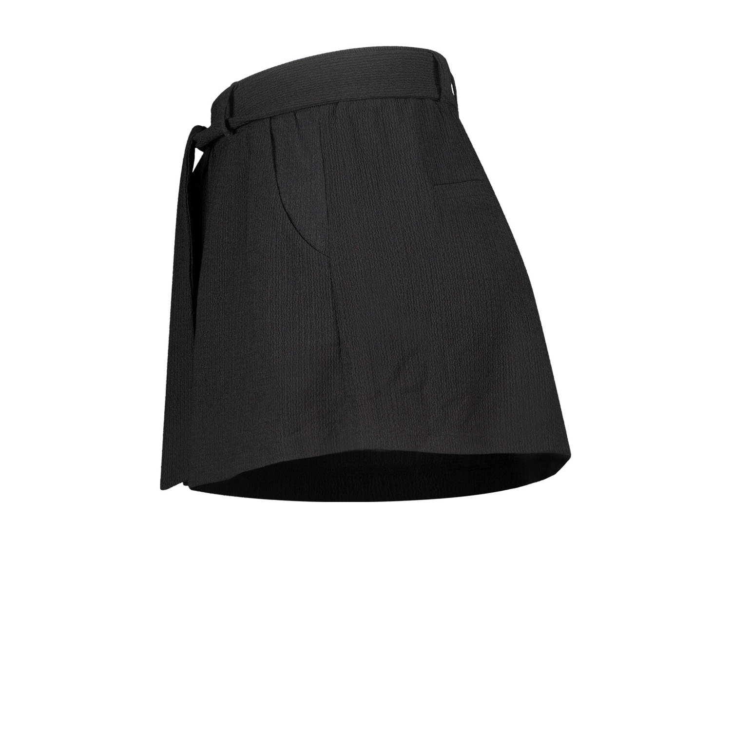 MS Mode straight regular waist casual short zwart