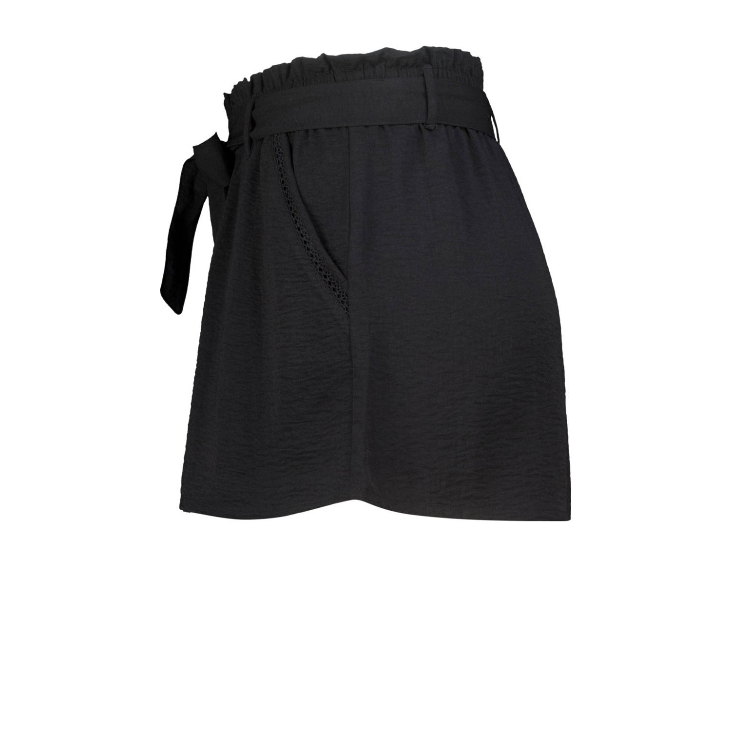 MS Mode straight regular waist casual short zwart