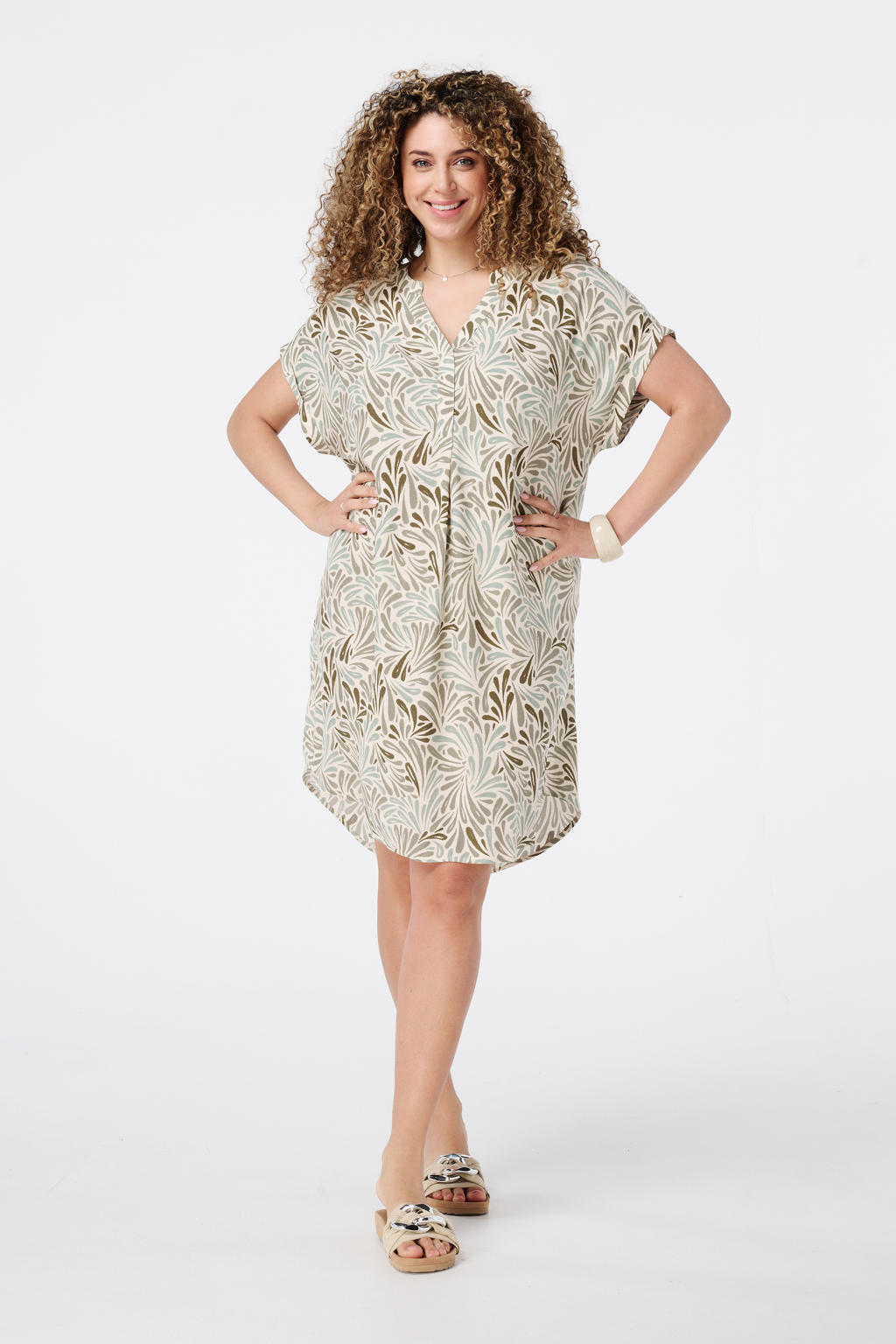 GRACE KARIN Elegante bodycon-shiftjurk voor dames met lange mouwen, V